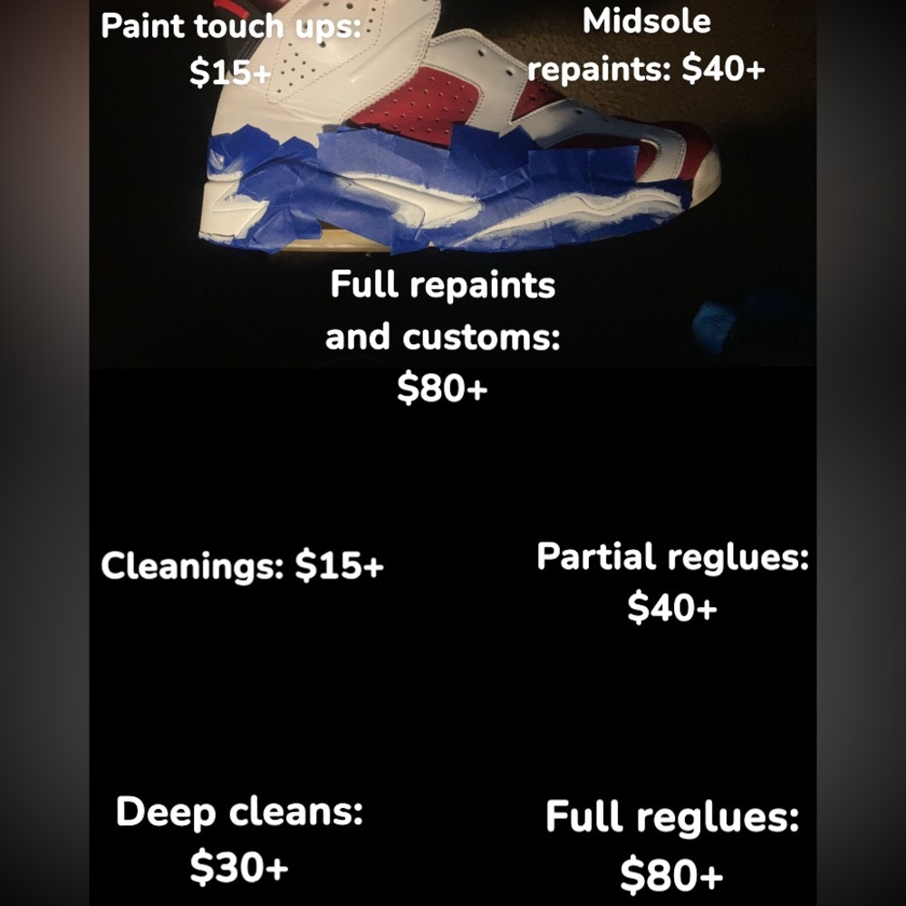 SNEAKER CLEANING, RESTORATION & CUSTOMIZATION